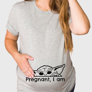 Funny Cute Pregnancy Maternity shirt, Baby Reveal Announcement, Coming soon, Mama mom to be, Expecting, Surprise, Pregnant I am, Gift