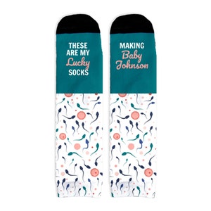 IVF IUI Socks, Lucky Transfer Socks, Transfer day socks, Personalized IVF Socks, ivf iui ttc gift, Sperm egg infertility socks