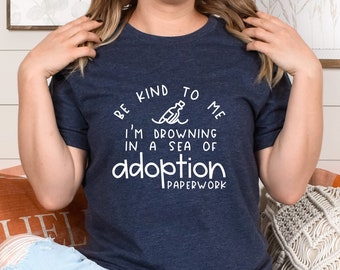Adoption shirt, Adoption Announcement, We're adopting sign, Hoping to adopt, Adoptive Mom Dad, Funny, Reveal, Coming soon, Adoption Keepsake