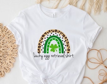 IVF shirt, Egg retrieval, Lucky Transfer Day, Shamrock St. Patrick's, Rainbow Mama, Fertility infertility ttc gift, 1 in 8, Wake pray