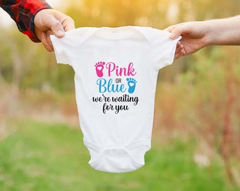 Adoption announcement sign, We're Adopting, Hoping to adopt, Baby bodysuit clothes outfit one piece romper, Baby shower gift, Gender reveal