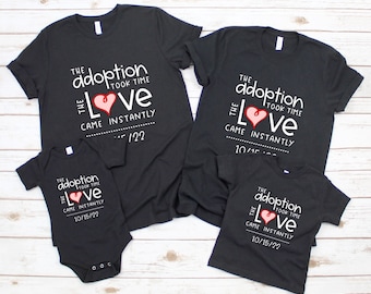 Family Matching Adoption Shirts, Adopting Announcement