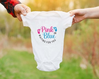 Adoption announcement sign, We're Adopting, Hoping to adopt, Baby bodysuit clothes outfit one piece romper, Baby shower gift, Gender reveal