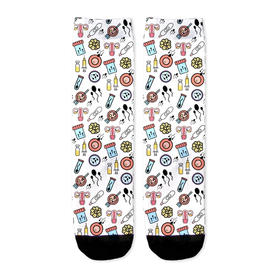 IVF Socks, Transfer Day Socks, Egg Retrieval Socks, Lucky Transfer