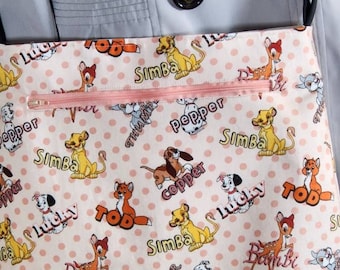 Disney cute animals Bambi Thumper Simba and more Cross-Body Tote Purse Hobo Bag Handbag NEW