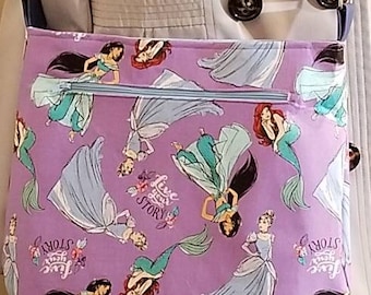 Disney Little Mermaid Ariel, Cinderella, Jasmine Cross Body Tote purse Hobo Bag Handbag NEW