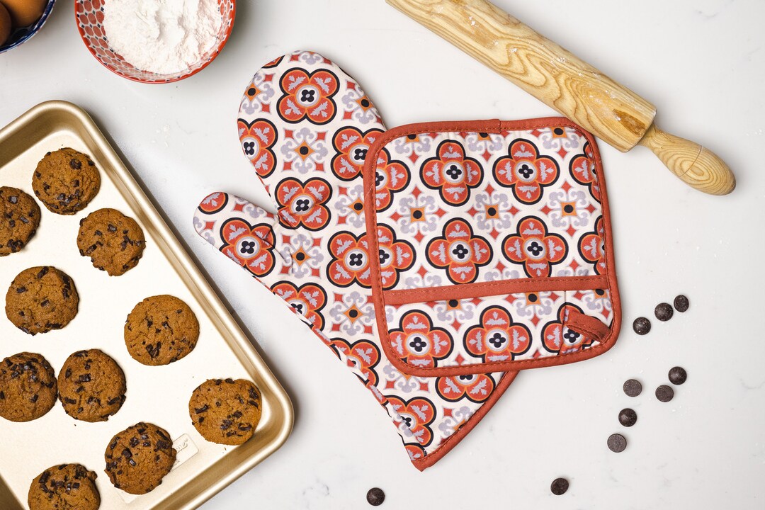 Oven Mitts Valentines Day Gift for Her Oven Mitt Mom Gift Etsy