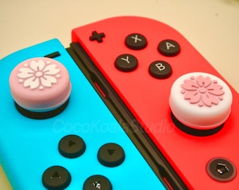 Sakura Flower Thumb Grip Caps For Switch / Switch OLED /  Switch Lite - Joystick Cap - Joy-con Silicone Cover  - Pack of 4