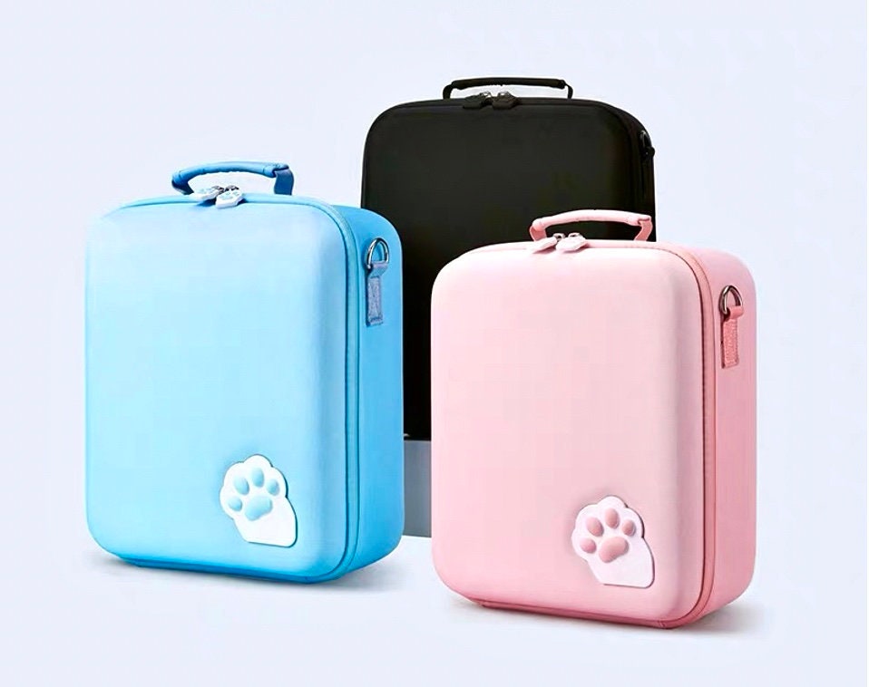 Nintendo Switch Cat Paw Case Pink Blue Black Carrying Case Etsy
