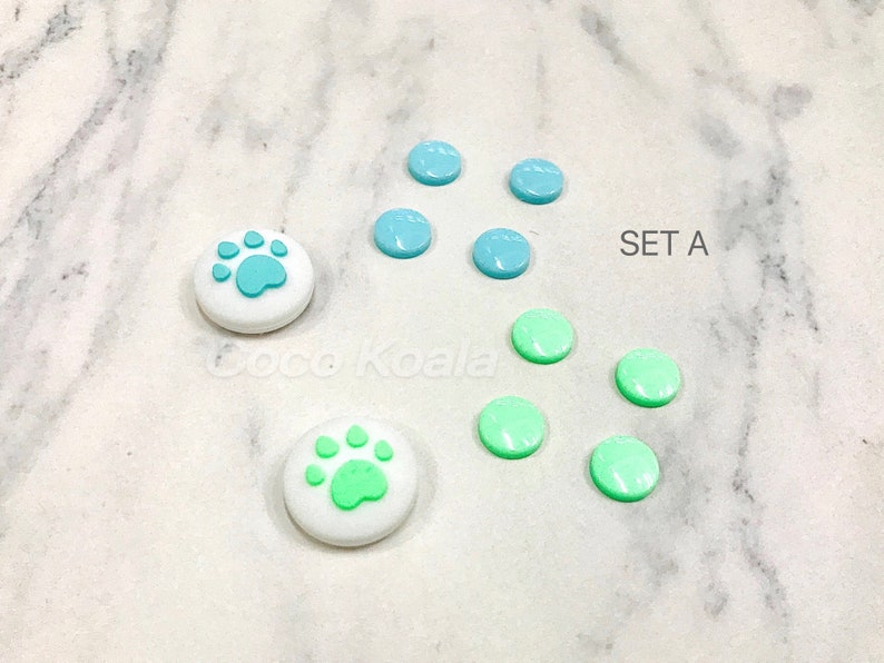 Pack of 10 Thumb Grip Caps /& Button Caps For SwitchSwitch Lite Joystick Cap Joy-Con Silicone Cover