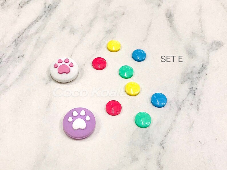 Pack of 10 Thumb Grip Caps /& Button Caps For SwitchSwitch Lite Joystick Cap Joy-Con Silicone Cover