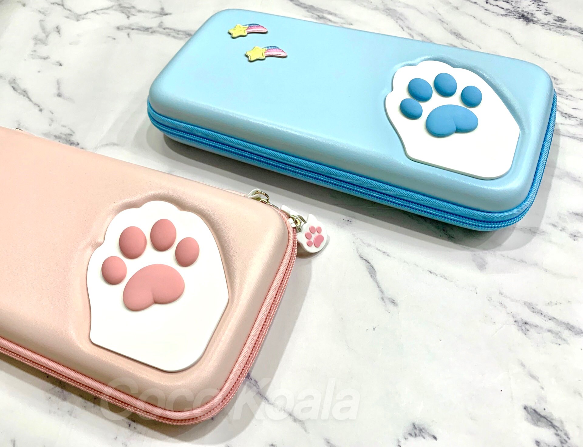 Nintendo Switch Case Pink Blue Cat Paw Carrying Case Etsy Nintendo Switch Case Pink Blue Cat Paw Carrying Case Etsy