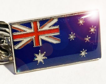 National Flag Of Australia - Top Quality Enamel Pin Badge - (12mm x 20mm)