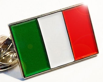 Bandiera nazionale dell'Italia – Spilla smaltata di alta qualità – (12 mm x 20 mm)