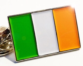 Flag Of The Republic Of Ireland - Eire - Top Quality Enamel Pin Badge - (12mm x 20mm)