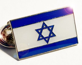 Nationale Flagge Israels - Top Qualität Emaille Pin Abzeichen - (12mm x 20mm)