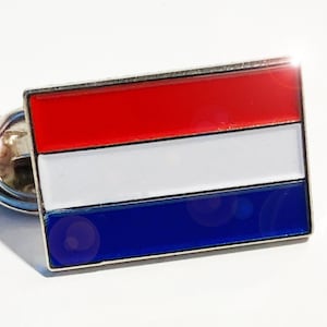 Drapeau national des Pays-Bas - Badge en émail de haute qualité - (12 mm x 20 mm)