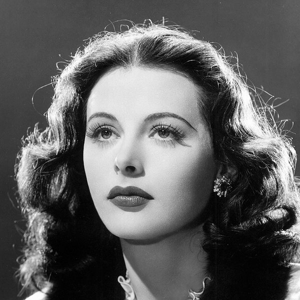 Hedy Lamarr Monochrom Fotodruck 22 (A4 Größe - 210 x 297mm - 8,5 "x 11,75")