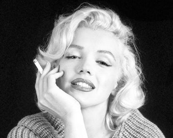 Marilyn Monroe Monochrome Photo Print 20 (A4 Size - 210 x 297mm - 8.5" x 11.75")