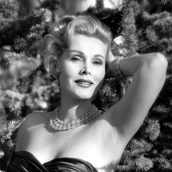 Zsa Zsa Gabor Monochrome Photo Print 04 (A4 Size - 210 x 297mm - 8.5" x 11.75")