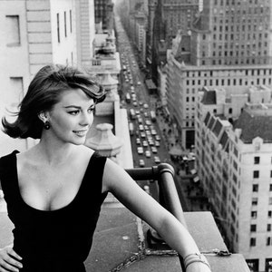 Natalie Wood Monochrome Photo Print 08 (A4 Size - 210 x 297mm - 8.5" x 11.75")