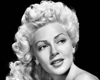 Lana Turner Monochrome Photo Print 03 (A4 Size - 210 x 297mm - 8.5" x 11.75")