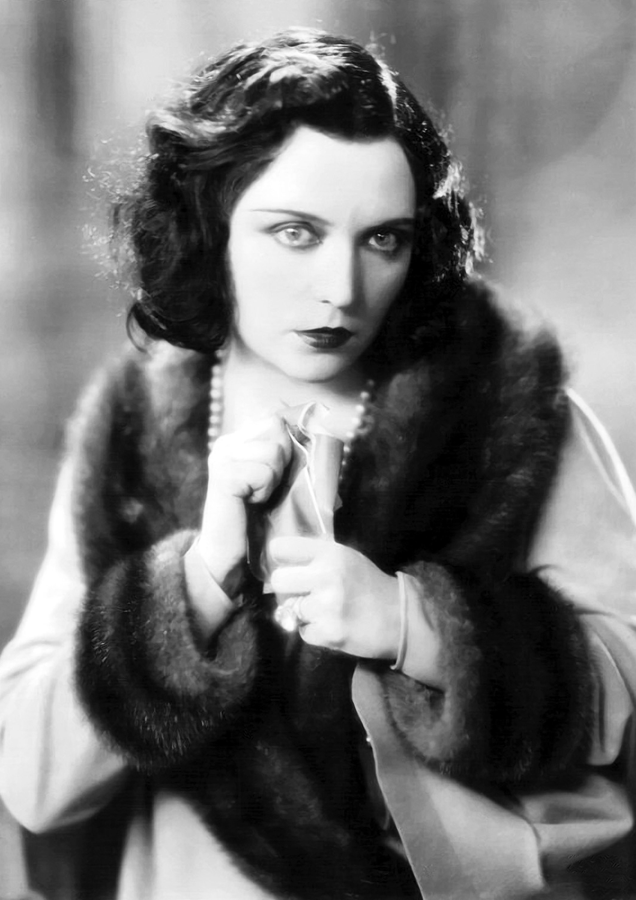 Pola Negri Monochrome Photo Print 01 Size 210 X 297mm Etsy Uk