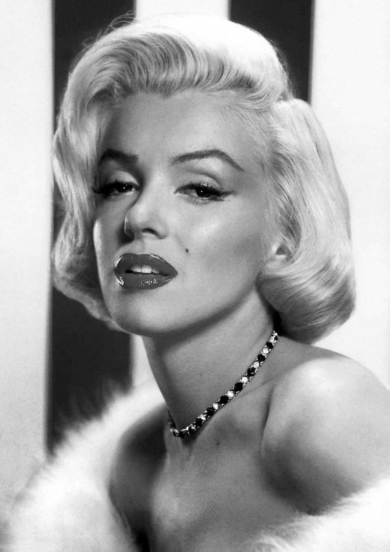 Marilyn Monroe Monochrome Photo Print 27 A4 Size 210 X - Etsy