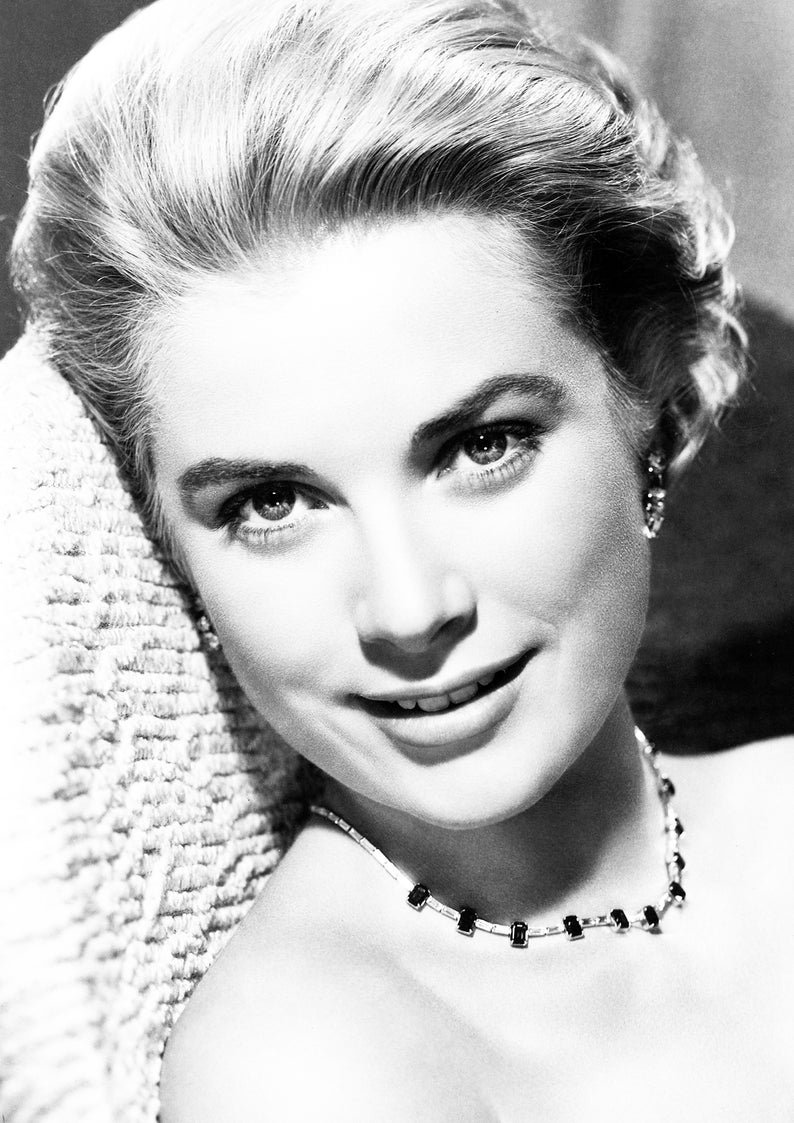 Grace Kelly Monochrome Photo Print 08 A4 Size 210 X 297mm - Etsy