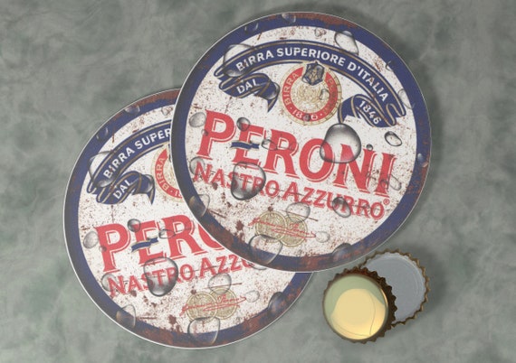 ITALY Coaster beer mat of Peroni Nastro Azzurro Birra 