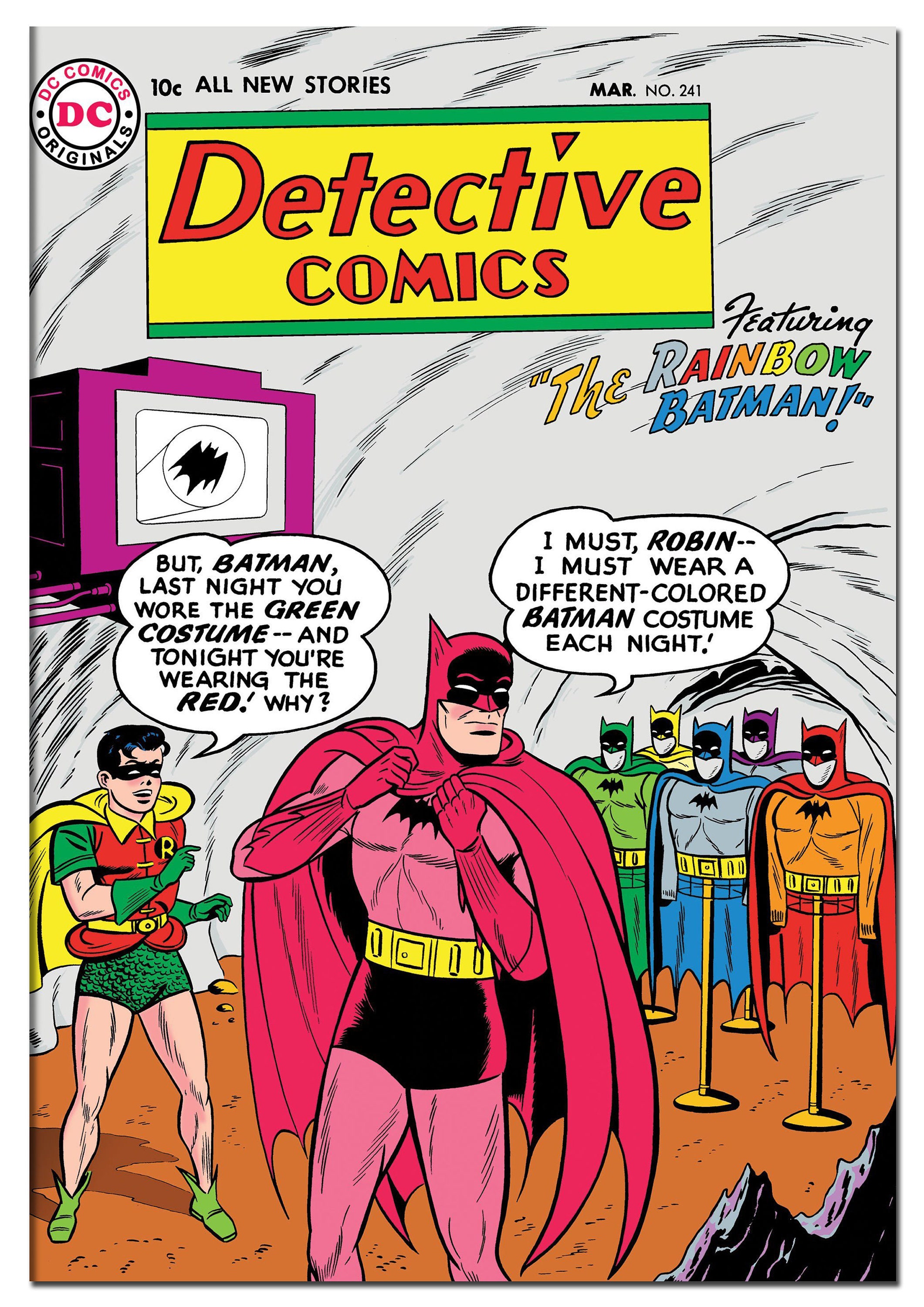 Detective Comics Issue 241 March 1957 the Rainbow Batman Front