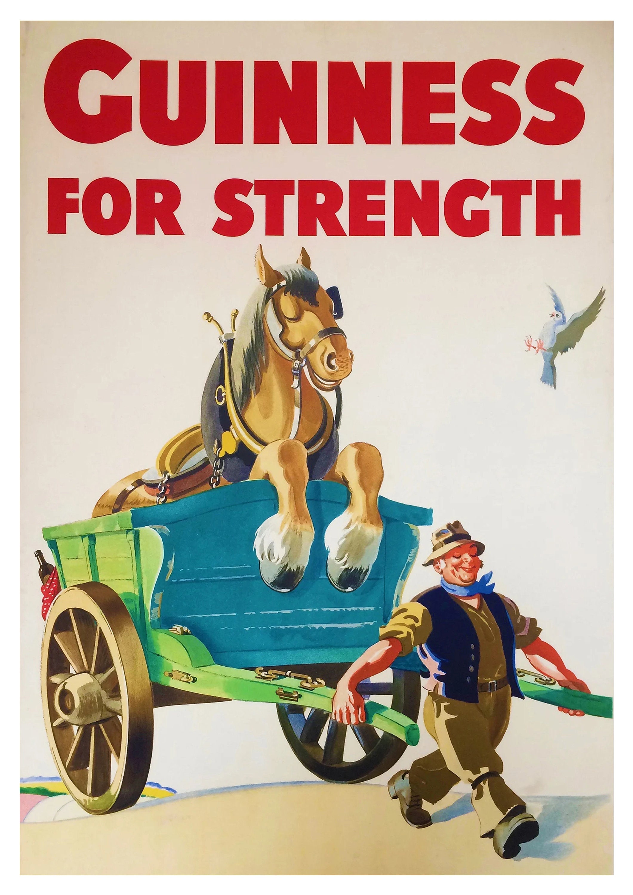 poster Guinness for Strength Vintage beer advert Wall art