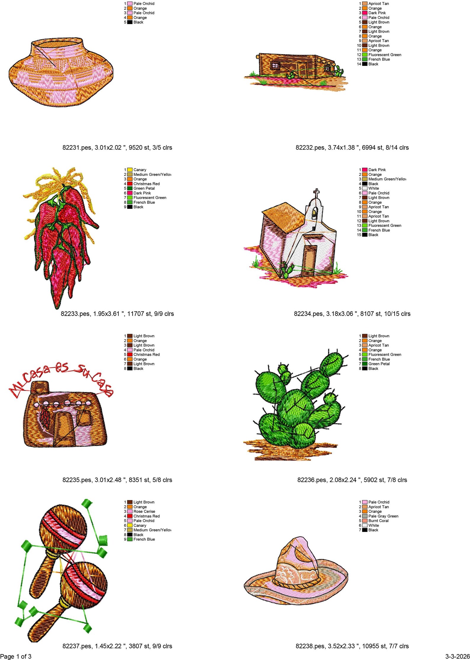 20 Mexican Machine Embroidery Designs, Mexico Embroidery Pattern ...