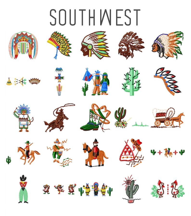 25 southwest machine embroidery designs native american  etsy