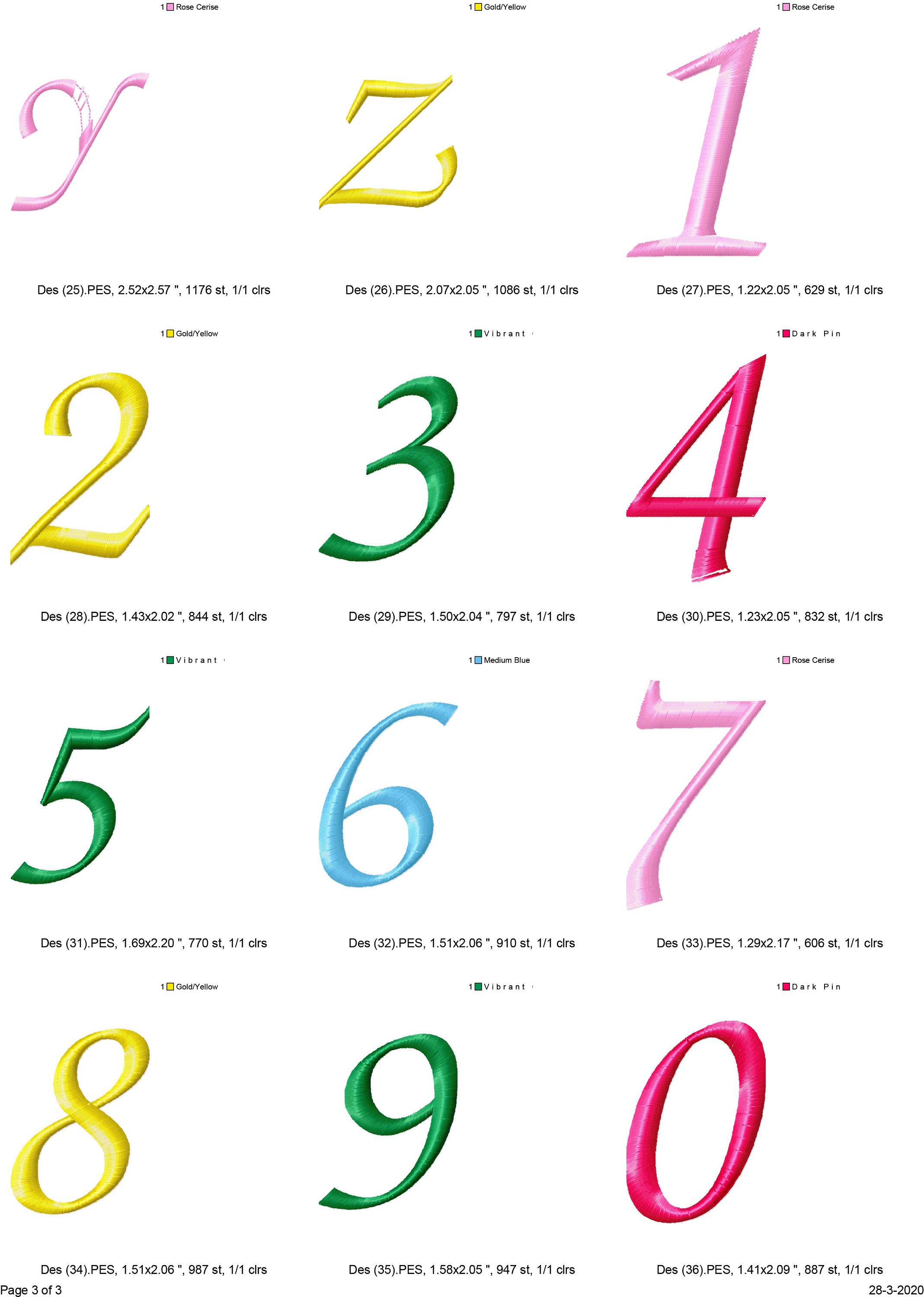 36 Alphabet & Numbers Machine Embroidery Designs, Alphabet Embroidery ...