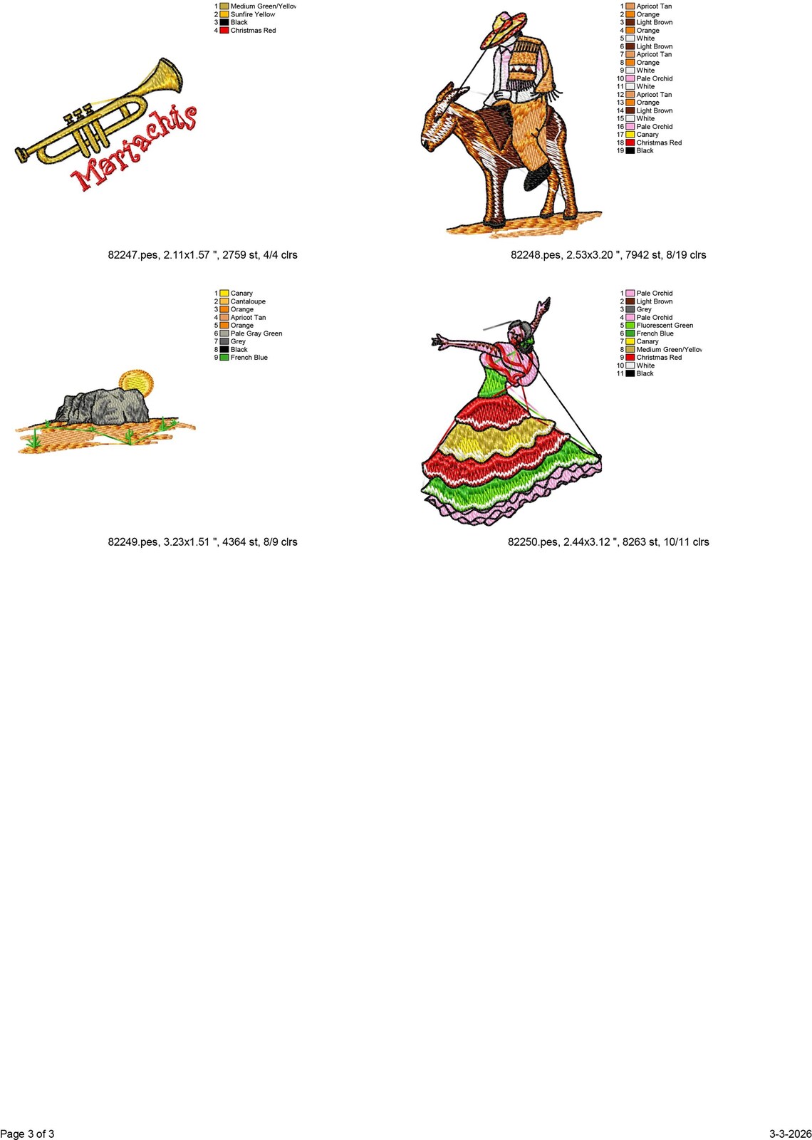 20 Mexican Machine Embroidery Designs, Mexico Embroidery Pattern ...