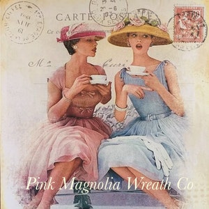 Women having Tea sign