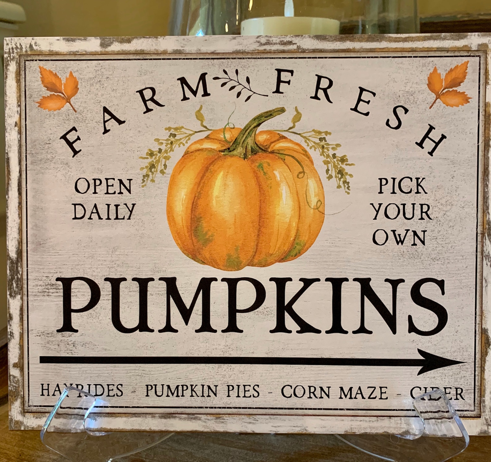 Pumpkin sign | Etsy