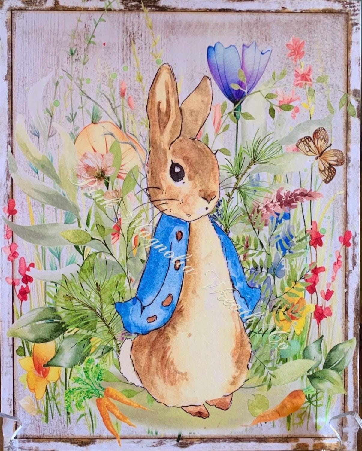 Penelope Rabbit Sign Peter Rabbit Sign - Etsy