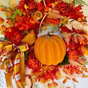 Fall  pumpkin wreath