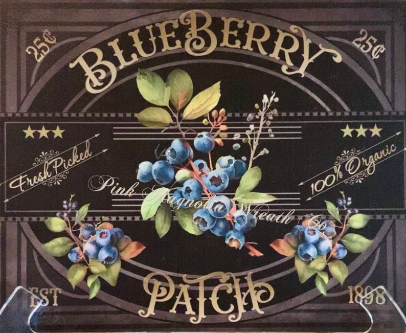 Blueberry Sign - Etsy