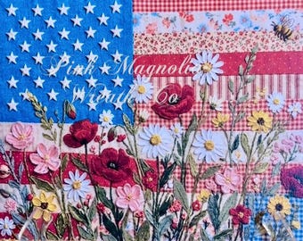 American flag sign