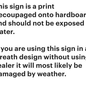 Porch wreath sign immagine 3