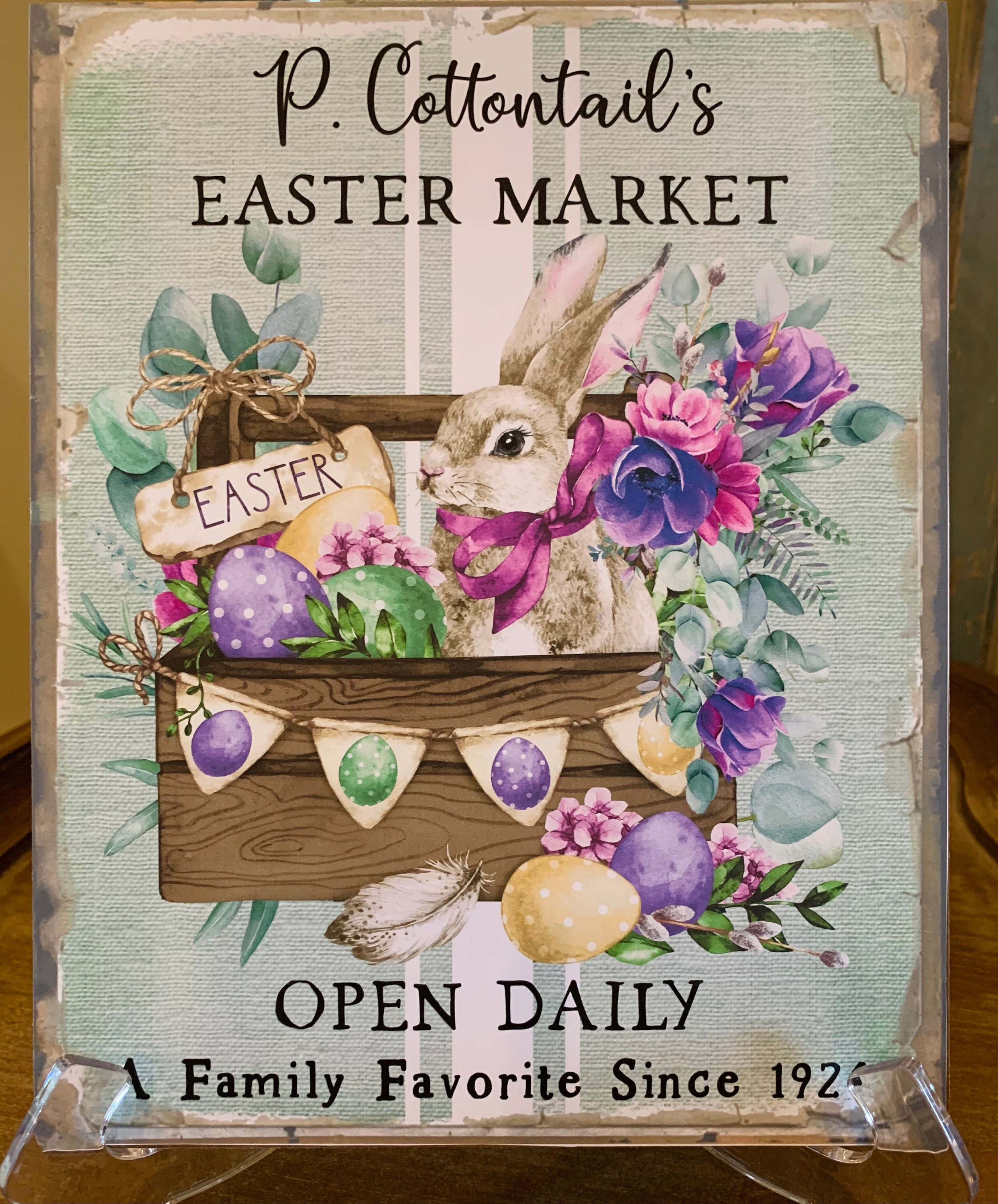 Easter Market sign Etsy