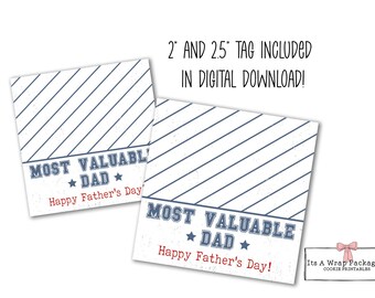 Father's Day Printable Square 2 and 2.5 Most - Etsy