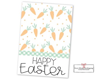 Easter Printable Cookie Card 3.5" X 5" -Happy Easter Cookie Card, Cookie Cards, Easter Cookie Tag, Easter Egg, Bird Nest, Easter Bunny
