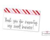 Thank You For Supporting My Small Business Printable Tag - Cookie Tags, Cookie Cards, Thank You for Your Order Tag, Valentine's Day