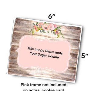 Carte à biscuits imprimable de la fête des Mères 6 &quot;X 5&quot; - Plaque en bois de la ferme