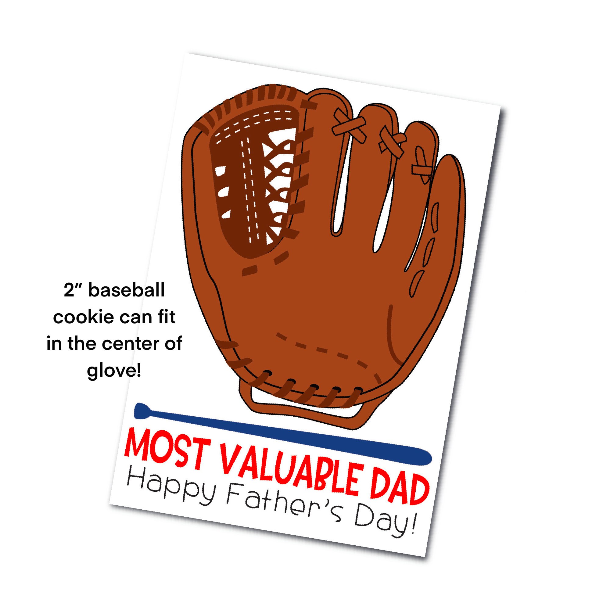 Father's Day Printable Mini Cookie Cards 3.5 X | Etsy