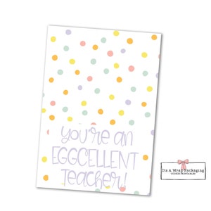 Ostern druckbare Keks-Karte 3,5 "X 12,7" - You're and EIGCELLENT Lehrer-Cookie-Karte, Osterplätzchen-Tag, Küken, Häschen, Ostereier, Lehrer